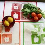 Apple Placemats Set Of 3 Table Mats Screenprinted